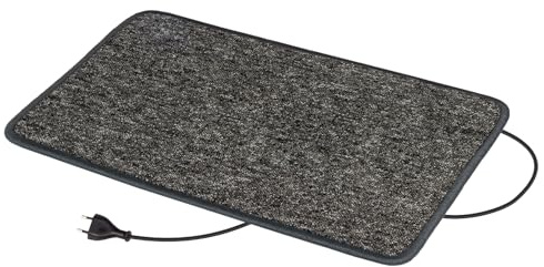 Pro Car - Alfombra calefactora por infrarrojos (40 x 60 cm, calentador de pies, 24 W, 230 V, ideal para caravanas, oficinas en casa, oficina)