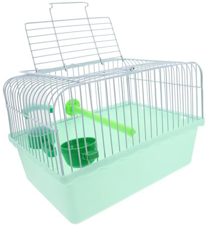 BESPORTBLE Multi-use Portable Bird Carrier Für Nymphensittiche Mit Stand Futter Und Wasserversorgung Robustes Design Für Kleine Vögel Und Haustiere Einfach Zu Reinigen Und Langlebig