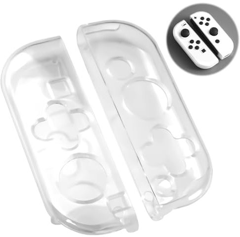 1 Paar Switch Klar Schutzhülle, Transparenz TPU Switch Joycon Controller, Klare Joy Con-Schutzhülle, Schutz Grip Case Shell, Schutzhülle für Nintendo Switch Modell Stoßfeste Anti-Scratch Shell