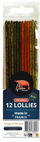 Biotope Aquatics Ltd - Aquarium Shrimp Keeping Foods & Accessories - Lolly Sticks, Balls & Caves Mixed Flavours 100% Natural Feed (1 (pack/item), Shrimp Lollies - Original Mixed)