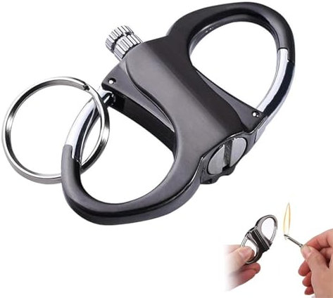 Accendino portachiavi, accendino a cherosene a fiammifero permanente e uso illimitato, accendino a cherosene da campeggio all'aperto, accendino a fiammifero portachiavi(One piece)