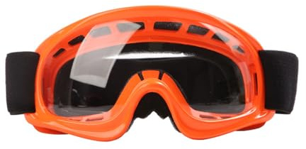 Hixingo Lunette Moto Cross pour Homme et Femme, Lunette de Protection pour Motocross Coupe-Vent Anti-Buée Anti-Poussière pour Activités Extérieures (021 Orange)