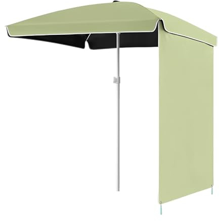 Ombrellone Rettangolare da Esterno, 5,3 x 5,3 Piedi, per Patio, ombrellone da Mercato con Parasole, ombrellone da Giardino con Protezione UV per, terrazza, Prato, Cortile e Piscina.