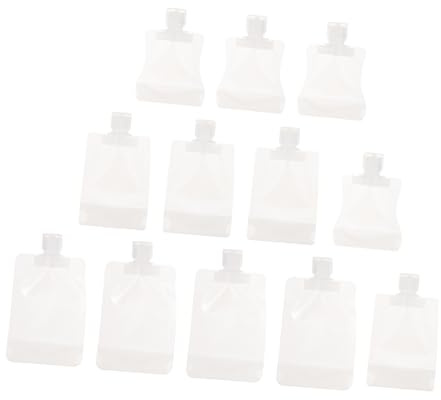 UKCOCO 12 Piezas Bolsas Dispensadoras De Loción De Viaje De Bolsas Pequeñas Boquilla Para Loción Líquida Rellenable Portátil Para Neceser De Viaje