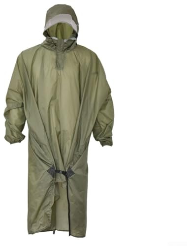 Chaqueta impermeable versátil para senderismo, 3 en 1, para exteriores, para todos los tamaños grandes, unisex, montañismo, mochila multifuncional (verde azulado antiguo C)