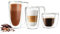 Sendez 6 Doppelwandige Gläser 2x450ml 2x200ml 2x90ml Kaffeegläser Thermogläser Latte Macchiato Set