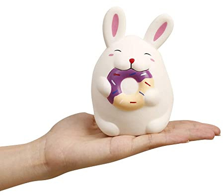 ANBOOR 4.7 Pollici Squishies Coniglio Kawaii Morbido Aumento Lento Simpatico Animale profumato Squishy Sollievo dallo Stress Giocattoli per Bambini Puntelli Decorativi