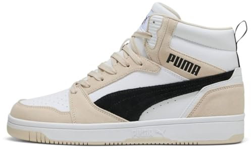 PUMA Unisex Rebound V6 SD Sneaker, Alpine Snow Black White, 46 EU