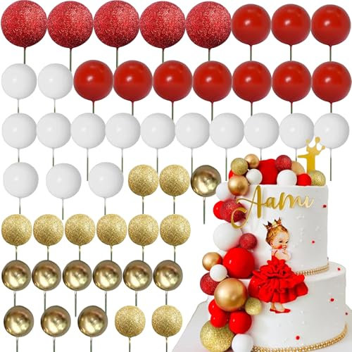 Roaring Good Time Red Ball Kuchen Topper Rose Gold Ballons für Kuchen Dekoration Zubehör Bälle Kuchen Dekorationen für Geburtstag Hochzeit Brautdusche BabyDusche