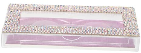 CALLARON Elegante Mit Strasssteinen Verzierte Wimpernbox Aufbewahrungsfach Für Falsche Wimpern Reise-make-up-organizer