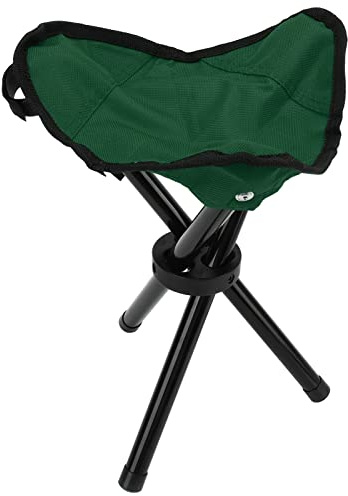 Domary Camping Tripod Tabouret Portable Lightweight Polable Sage de Randonnée de Chasse à la Marche Tripod Travel Tripod Camping (Vert)