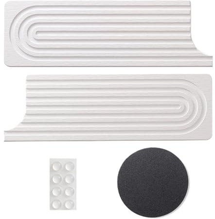 BommFu Kitchen Sink Splash Guard Mat, Absorbent Diatomaceous Earth Sink Protection Mat, Splash Guard, Drip Catcher, Quick-Drying Tray, Kitchen Accessories, Also for Sink