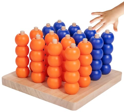 Quattro Vinci Gioco | Gioco Da Tavolo Per Bambini Giocattoli Educativi 3D | Gioco Di Pensiero Educativo Per Famiglia Scuola Compleanno
