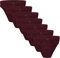 BRUBAKER 7er Pack Herren Slips 100% Baumwolle Bordeaux Rot Gr. L