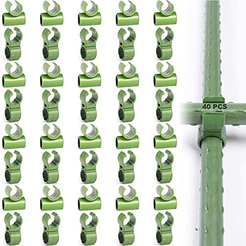 40pcs Connettore Per Traliccio Da Giardino Clip Da Giardino Universale Fibbie In Plastica Serra Clip Del Tunnel Impianto Di Connettori A Clip Connettore A Clip Per Impianto Accessori Piante Rampicanti