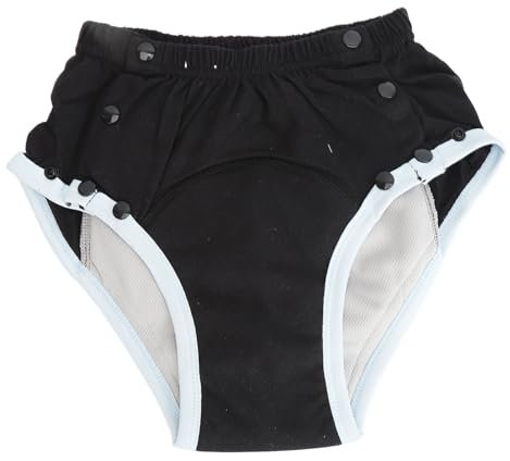 Pañal de Tela para Adultos, Pantalones de Pañales a Prueba de Fugas con Capa Absorbente Incorporada, Pantalones de Plástico Extraíbles Lavables Reutilizables, Pañales para
