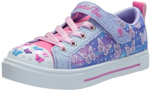 Skechers Twinkle Sparks Ombre Flutter, Mädchen Sneaker, Lavender,