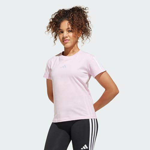 Adidas Bambine e Ragazze Essentials T-Shirt, Clear Pink/White, 11-12 Years