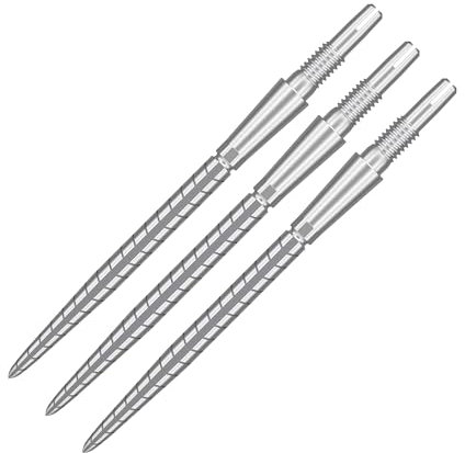 TARGET Darts Swiss Point Storm Dart Points, Quartz (3 Pack Set of Tips) 26MM, Silver | Change Dart Points, Swiss Storm Points, Professional Darts Accessories