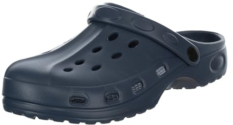 Brandsseller Zuecos de jardín para hombre, zapatos de baño, zapatillas de estar por casa, azul, 40 EU