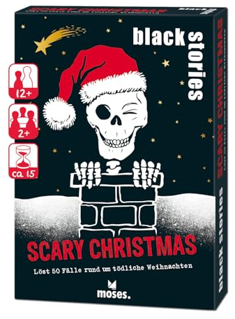 moses. Black Stories Scary Christmas, 50 casi che circondano il Natale mortale – Macabres gioco di puzzle natalizio per divertimento nero umoristico sotto l'albero di Natale, per 2 e più giocatori dai