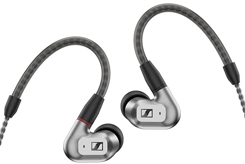 Sennheiser IE 200 audiofil hörlurar med kabel - In Ear-hörsnäckor med sladd, med överlägset klart Hi-Fi-ljud, True-to-Life-röståtergivning och kraftfull bas - silver