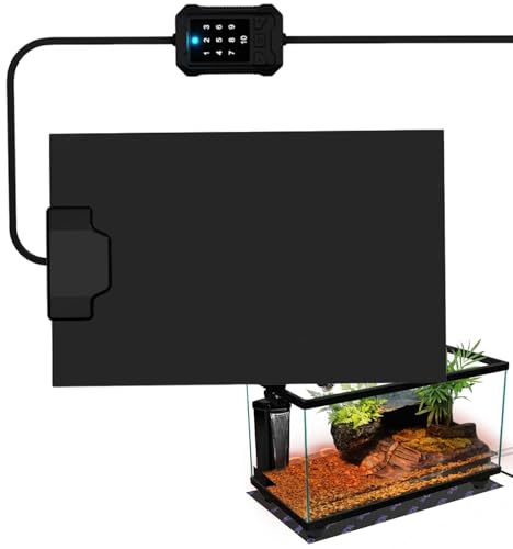 Ranley - Colchón calefactor para reptiles (14 W, 10 velocidades) - Calefacción bajo terrario con regulación de temperatura para tortuga araña Gecko rana y serpiente