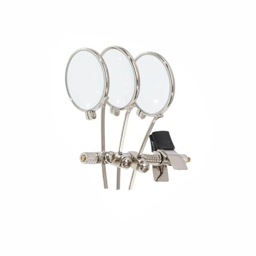 Loupe de bijoutier sur verre, triple lentille à clipser pour lunettes, loupe rétro pour horloger bijoutier réparation de lunettes