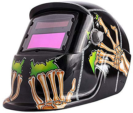 Ghost Claws Welding Mask Auto Darkening, Solar Powered Electric Welding Helmet Welder Mask with Grinding Function and Built-in Intelligent Chip, Welding Helmet Shield for Eye Face
