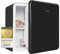 Exquisit Mini Kühlschrank CKB45-0-031F schwarzPV | Kühlbox 47 L Volumen | Hotelkühlschrank | Kühlschrank klein ohne Gefrierfach | Mini Kühlschrank Retro Style