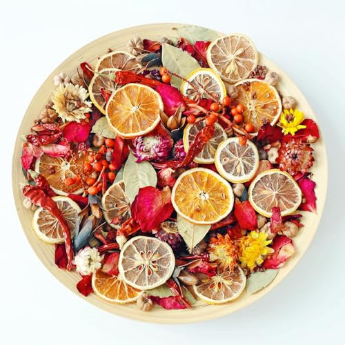 Potpourri Weihnachtsdekoration, Adventskranz Deko–Eine süß-würzige Zitrusmischung aus scharfen Chilischoten und süß-säuerlichen Blutorangen