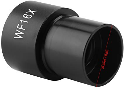 Generic DM-WF009 WF16X Vidvinkelokular för Mikroskop, Högkvalitativt Ljus Klarsyn, 23,2 Mm Diameter, Idealiskt för Vetenskapliga Observationer