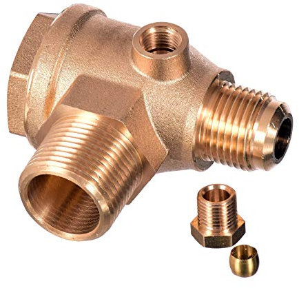 Valvola di non ritorno 3/4 x 1/2 (26 mm x 20 mm) compressore aria valvola in ottone connettore strumento aria compressore per il collegamento