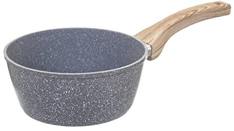 Secret de Gourmet - Casserole D 20 cm en Aluminium Forgé aspect pierre Ligne Nature