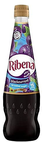 Ribena Drinks Blackcurrant No Added Sugar Squash-850ml (28.74fl oz) 2 Pack