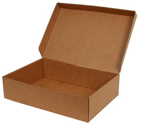 NoblesBox Lot de 75 boîtes pliantes 320 x 220 x 80 mm – Carton à lettres maxi, pour envoi, courrier, envoi de livres, rectangulaire, stable, marron