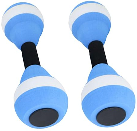 Lot de 2 haltères aquatiques pour l'aérobic aquatique, les haltères aquatiques en mousse EVA pour la piscine, le spa, la salle de sport