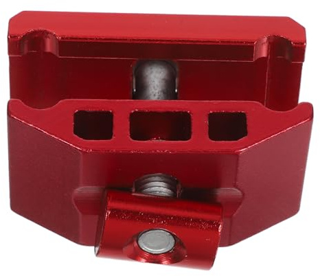 BELLIFFY Aluminum Alloy Bike Seatpost Clamp Quick Release Seatpost Mount for Mountain Bikes Heavy-Duty Secure Fit Weather Resistant Easy Installation Saddle Connector Red