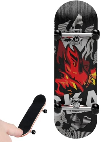 Mini Skateboard Toys - Professional Maple Finger Skateboard, 5-Layer Maple Wood & Alloy Truck, Upgrade Ball Bearing Wheels,PU Anti-slip Mat, Novel And Unique Toy Finger Skateboards, Children's Toy