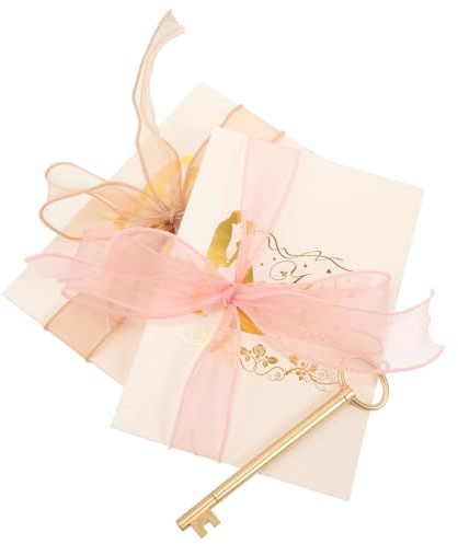 LOLIPPYY Libro dei Voti Nuziali 2 Pezzi Biglietti di Auguri Matrimonio in Carta Resistente Opuscoli per Discorsi e Cerimonie Nuziali Adatti a Banchetti e Feste a Tema Romantiche