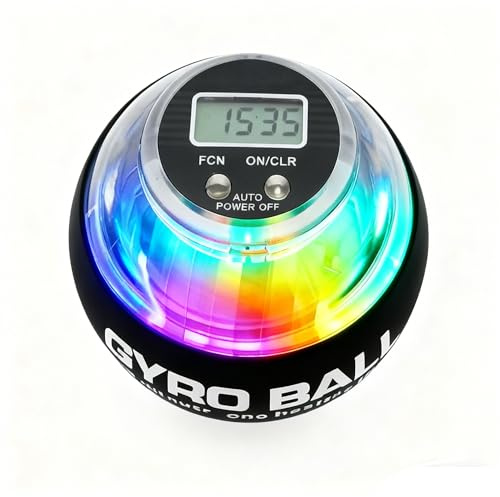 Torque Ball Hand Exerciser - Auto-Start Wrist & Forearm Trainer, LCD Counter & Adjustable Resistance for Athletes, Musicians, Office Workers
