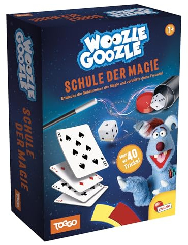 Lisciani - Woozle Goozle Scuola Magica - Scatola Magica per Bambini dai 7 Anni - Set Magia con 40 Trucchi - Imparare e Mostrare Trucchi magici - Kit Fai da Te con Accessori e Istruzioni