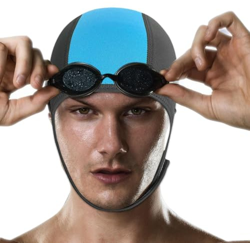 Badmössor för män - Neopren våtdräkt dykhuva 2,5 mm | Sträckbara | våtdräkter Badhatt för vuxna, justerbar dyksurfkajak Flotte Kanot Snorkel Simhatt
