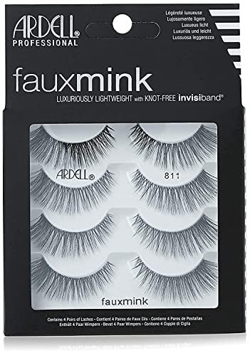 Ardell Faux Minx 811 False Lashes, Pack of 4