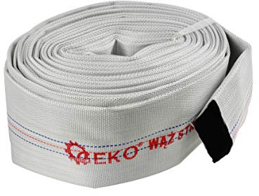 Industriella slangar, vattenslang, vattenrör, platt slang, liggande slang, brandslang – 20 m 3 tum – 8 bar