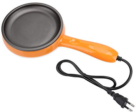 electrique Poele La Vapeur Cuiseur Oeufs Multifonction Mini electrique Anti-Adhesif Poele Frire Oeufs Chaudire Vapeur pour Petit-Dejeuner UE Plug 220 V