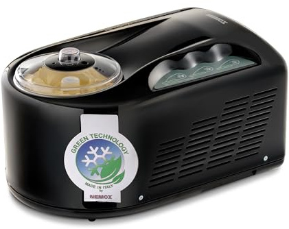 Nemox Gelato Pro 1700 Up i-Green gelatiera semiprofessionale e domestica per gelato italiano e sorbetti (nero)