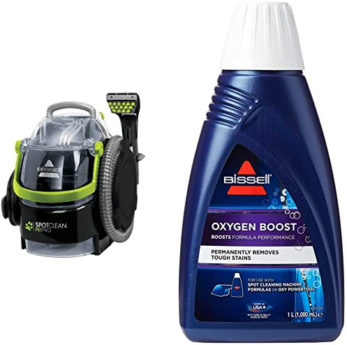 BISSELL SpotClean Pet Pro | Nettoyeur Compact Portable | 15585 & Oxygen Boost Formule | A utiliser SpotClean/SpotClean Pro | 1134N