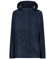 CMP - Damenjacke mit Reißverschluss und atmungsaktiver Kapuze, Schwarz Blau, M