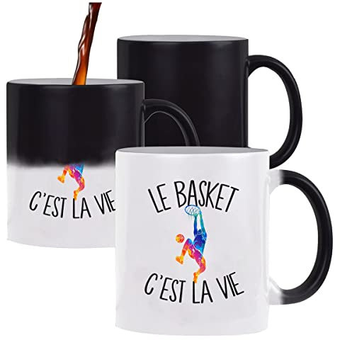 Mug magique Basket c'est la vie Basketball | Tasse changement de couleur
